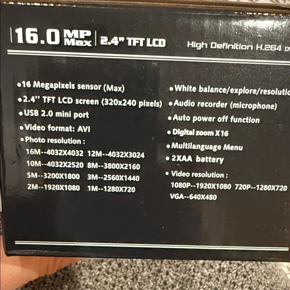 SLR Camera HD Videocam - Black